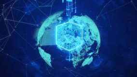 
A globe with clearly visible continents and countries. and consists of a series of interconnected triangles. It represents connection and communication. - Powered by Shutterstock - Get 15% off with code: PIKWIZARD15