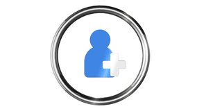 Animated Like icon, comment icon, add as friend icon, preview on white background, Green screen version, blue and pink colors available in the same file, smooth bouncing appearance and rotation morphs - Powered by Shutterstock - Get 15% off with code: PIKWIZARD15