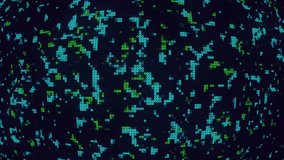 Hi tech motion graphic background, particle elements and flickering dots on dark background - Powered by Shutterstock - Get 15% off with code: PIKWIZARD15