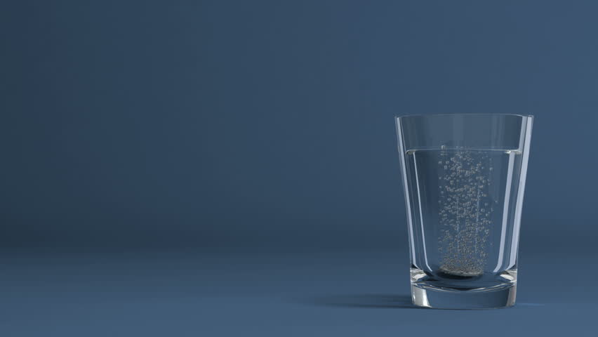 Effervescent tablet. Include relfect/refract channel