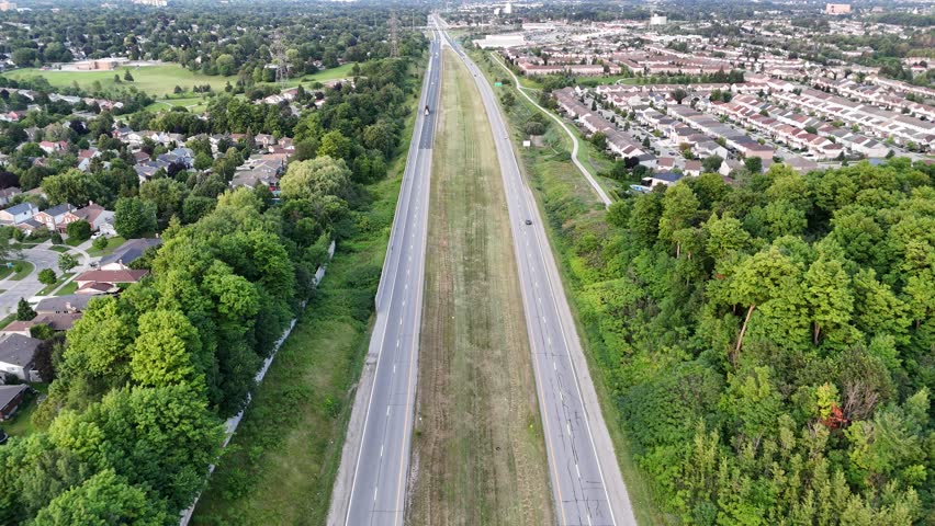 An aerial footage of the King