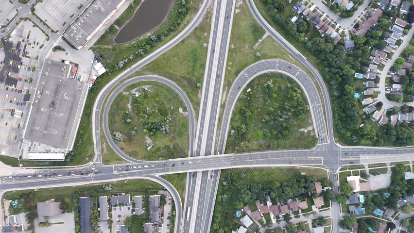 A top down aerial footage of the King