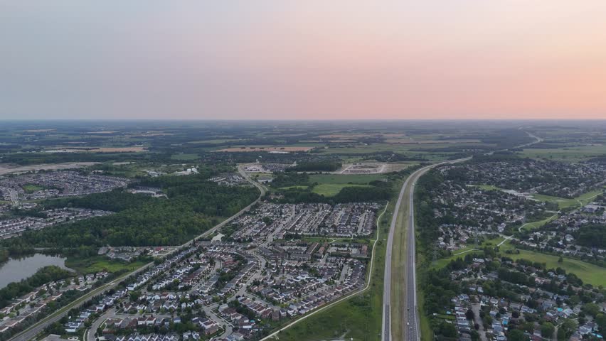 An aerial footage of the King