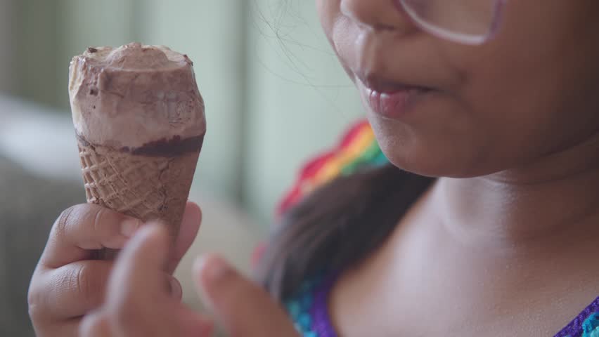 Child Hand Holding Ice Cream