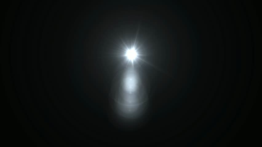 Blue Optical lens shine light lens flares flickering animation background,4K stock video...	