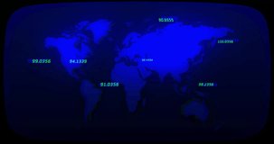 Financial data charts and graphs animation over world map background. Finance, analytics, global, statistics, economy, business - Powered by Shutterstock - Get 15% off with code: PIKWIZARD15