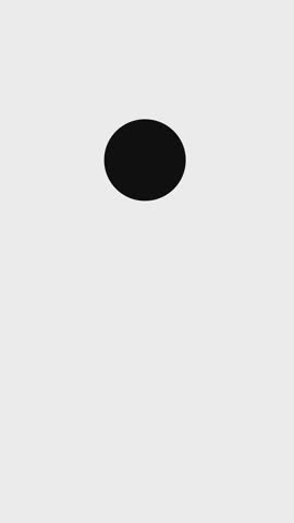 Simple Motion Graphic Bounce Circle Animated Transitions. Vertical 4k.