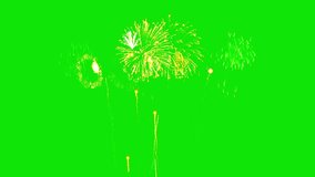 A vibrant green screen video of fireworks exploding in the sky. Perfect for adding excitement and celebration to your video projects, events, or social media content. - Powered by Shutterstock - Get 15% off with code: PIKWIZARD15