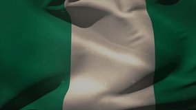 Animation of data processing over flag of nigeria. Technology, flags and digital interface concept digitally generated video. - Powered by Shutterstock - Get 15% off with code: PIKWIZARD15
