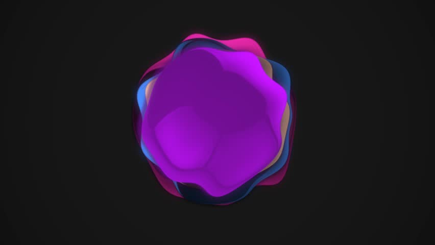 Morph pink blue  dynamic 3d abstract sphere ball liquid shape 3d animation sculpture background animation abstract intro logo place backdrop 4k 3d rendering circle wallpaper