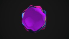 Morph pink blue  dynamic 3d abstract sphere ball liquid shape 3d animation sculpture background animation abstract intro logo place backdrop 4k 3d rendering circle wallpaper - Powered by Shutterstock - Get 15% off with code: PIKWIZARD15