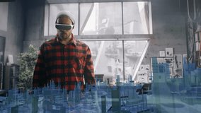 Engineer Developing 3D City Models in VR Environment Holographic Urban Design Tools - Powered by Shutterstock - Get 15% off with code: PIKWIZARD15