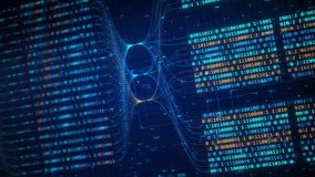 Big Data Analytics Neural Network Data Flow Visualization, AI Machine Learning, Quantum Computing, Binary Code Digital Grid, Futuristic Artificial Intelligence Technology Abstract Background - Powered by Shutterstock - Get 15% off with code: PIKWIZARD15