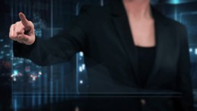 
Businesswoman Uses Augmented Or Virtual Reality To Interact With  Touchscreen Display, Illustrating A Descending Graph That Highlights a Financial Downturn, Future Economic Recession And Crisis. - Powered by Shutterstock - Get 15% off with code: PIKWIZARD15