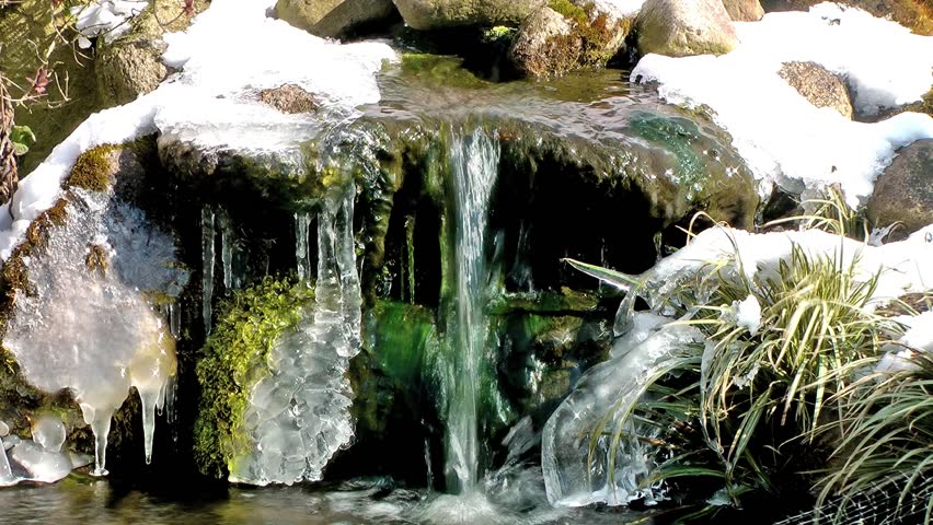 Flowing Winter Stream