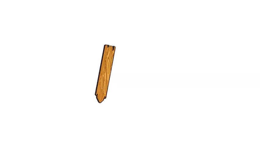 A video demonstrating the crafting of a wooden letter 