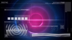 Data analysis and signal processing animation over futuristic interface with charts and graphs. Technology, innovation, analytics, data visualization, statistics, digital interface - Powered by Shutterstock - Get 15% off with code: PIKWIZARD15