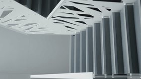 Modern apartment with black and white stairs. Modern interior of loft apartment. wooden black stairs. Modern contemporary Minimalist living room. Vertical video. Contemporary interior design elements. - Powered by Shutterstock - Get 15% off with code: PIKWIZARD15