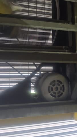 Electric motpr fan blower on the buliding 