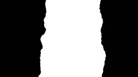 This video features a unique abstract torn paper transition effect, creating a dynamic black-and-white separation perfect for creative video edits, film projects, and visual storytelling. - Powered by Shutterstock - Get 15% off with code: PIKWIZARD15