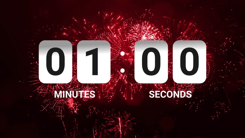 1 minute countdown timer happy new year V3