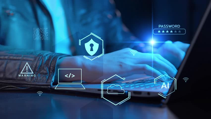 AI cybersecurity, monitor, analyze detect, and respond to cyber threats in real time. As AI algorithms analyze big data to detect cyber threat, scan network weaknesses, prevent cyber attacks. - Powered by Shutterstock - Get 15% off with code: PIKWIZARD15