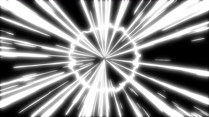 Energy explosion. Animation of transition from transparent background to line background. Simple cartoon fluid motion animation. Anime speed lines. Overlay Template. Explosion animation. Transition.
