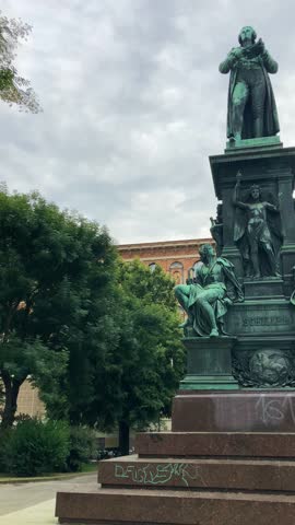 VIENNA, AUSTRIA - JULY 18, 2024: Walking in the historical city center in Vienna, Austria on July 18, 2024