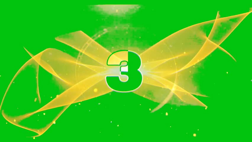 Countdown Premium Quality green screen 4k