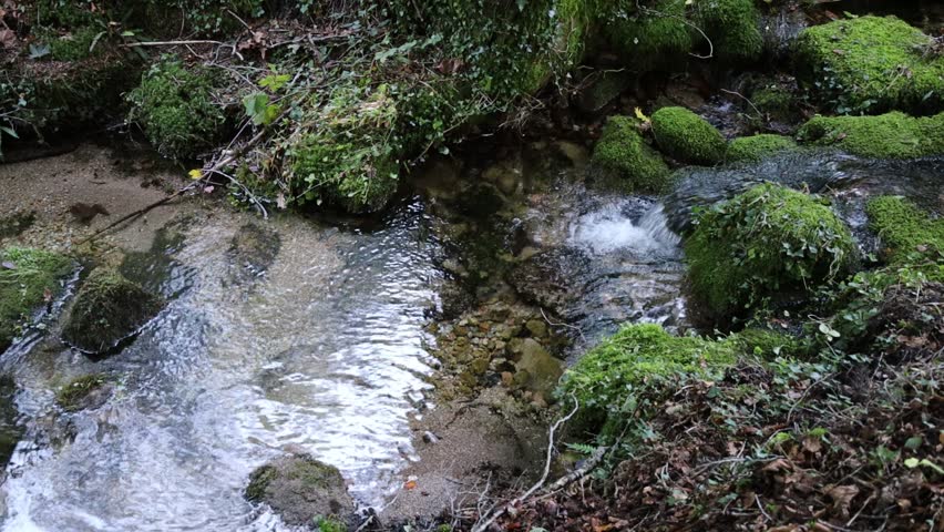 Fresh water running in the Peneda Gerês National Park in Portugal...1