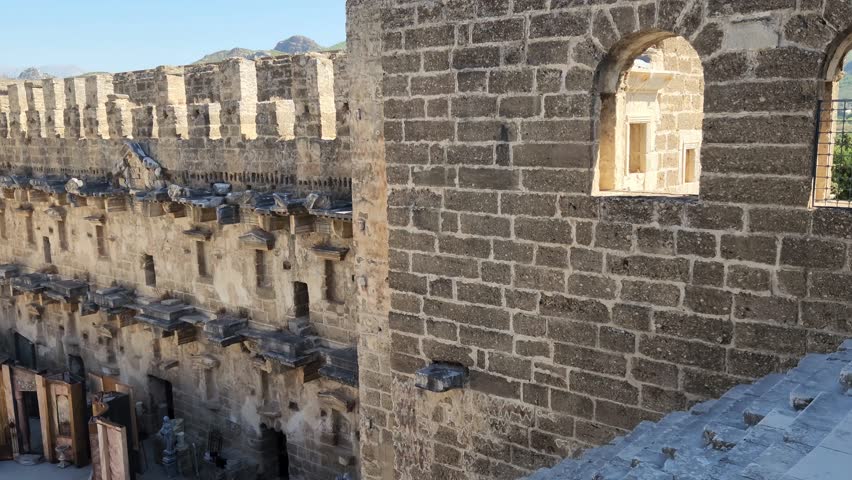 The Roman Amphitheatre in Aspendos ancient city in Antalya province in Turkey