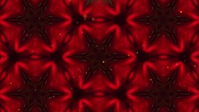 Christmas Red Snowflake Animation Background. Abstract Christmas Background. Red confetti, Snowflakes and Particles on the Red Christmas Background. Mandala Kaleidoscope Pattern Red and Green. - Powered by Shutterstock - Get 15% off with code: PIKWIZARD15
