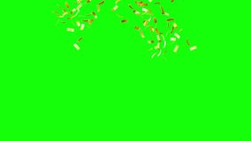 Gold Confetti explosion on green screen - Powered by Shutterstock - Get 15% off with code: PIKWIZARD15