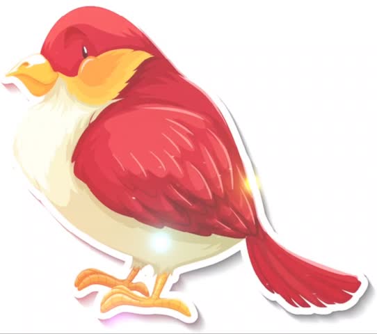 Blue Bird Vector Animation Graphic