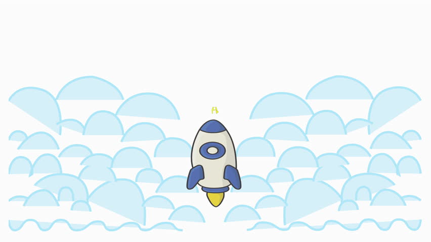 abstract animation of skyrocketing, having personal branding, establishing great business collaborations, animation of contract business percentages