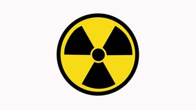 Animated Nuclear Hazard Ionizing Radiation Danger X Rays Trefoil Warning Symbol Black and Yellow Icon.  - Powered by Shutterstock - Get 15% off with code: PIKWIZARD15