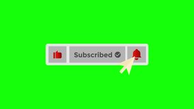  Subscribe Animation Pop Up with green screen background - Powered by Shutterstock - Get 15% off with code: PIKWIZARD15