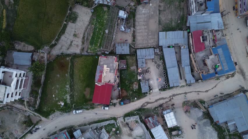 Countryside near Kathmandu, Nepal around sunset