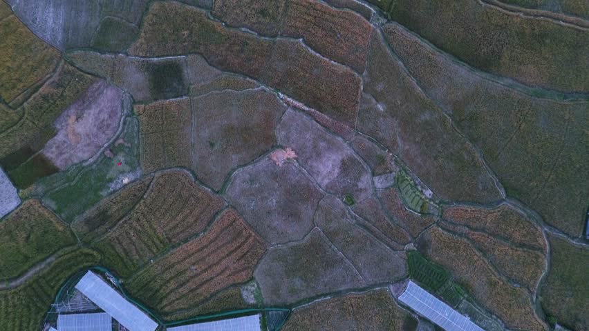 Countryside near Kathmandu, Nepal around sunset