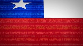 Stock Market Ticker over Chile Flag - Powered by Shutterstock - Get 15% off with code: PIKWIZARD15