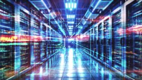 Animated server room with digital data stream - Powered by Shutterstock - Get 15% off with code: PIKWIZARD15