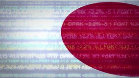 Stock Market Ticker over Japan Flag - Powered by Shutterstock - Get 15% off with code: PIKWIZARD15