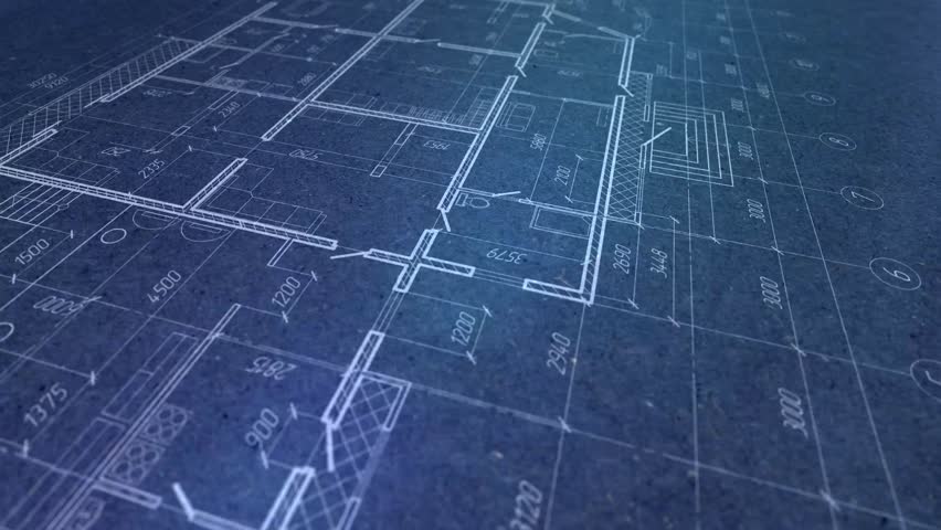 Engineering design .House plan project .Technical drawing background.