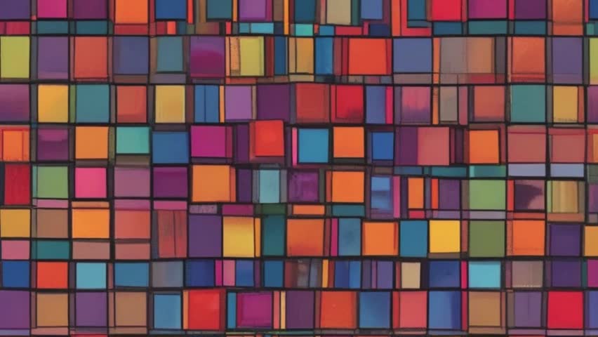 Explore a collection of vibrant geometric patterns that blend intricate shapes with bold colors. Ideal for modern design projects, textiles, and digital art