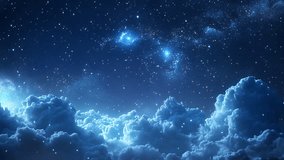 stars and clouds starry night cloudscape cg abstract motion background - Powered by Shutterstock - Get 15% off with code: PIKWIZARD15