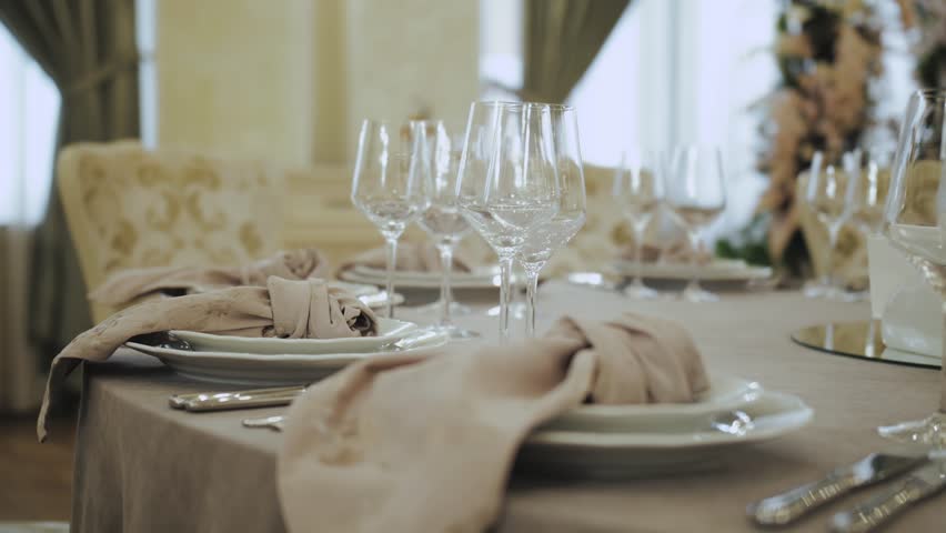 An Elegant and Thoughtfully Designed Dining Table Setting for Memorable Special Occasions - Powered by Shutterstock - Get 15% off with code: PIKWIZARD15