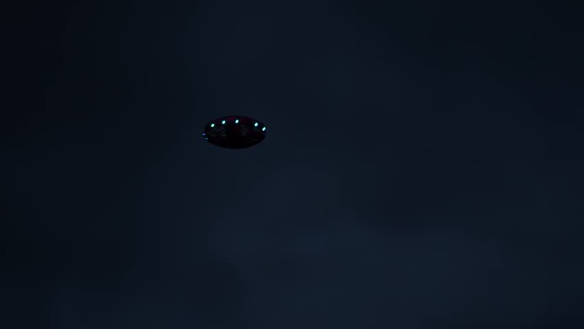 UFO Flying At Night, Extraterrestrial Alien Sighting