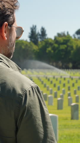 World War II American military cemetery. american veteran cemetery in the summer. Memorial Day at Los Angeles National Cemetery. u.s. war dead memorial day 9 11