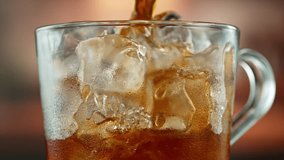 Super Slow Motion Shot of Pouring Milk into Ice Coffee , Filmed on High Speed Cinematic Camera - Powered by Shutterstock - Get 15% off with code: PIKWIZARD15