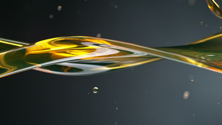 Super Slow Motion Shot of Pouring Oil . Filmed on High Speed Cinematic Camera at 1000 FPS